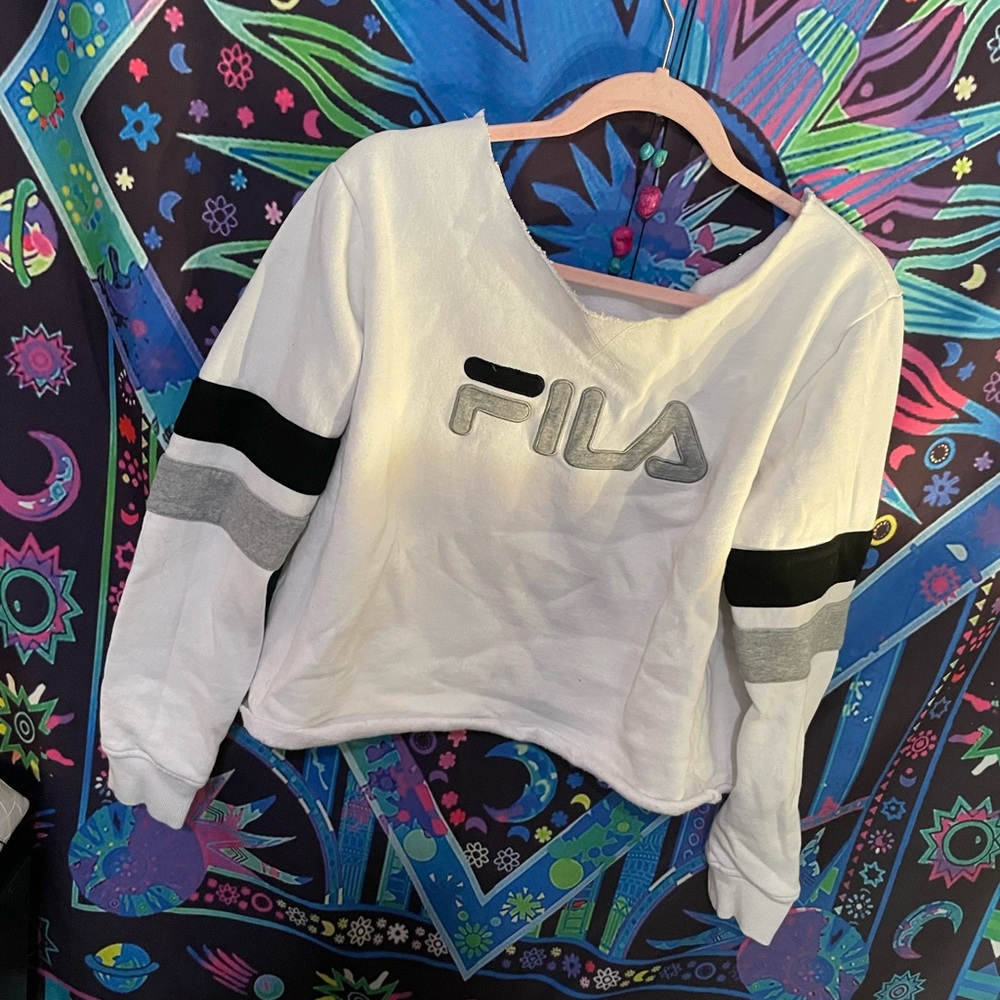 Fila white sweater